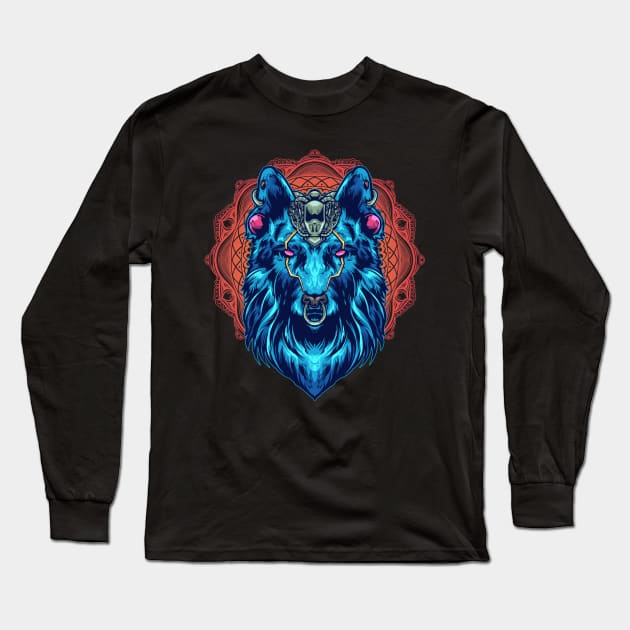 Bio Wolf Long Sleeve T-Shirt by Austin Plug & Tunnel Co. 